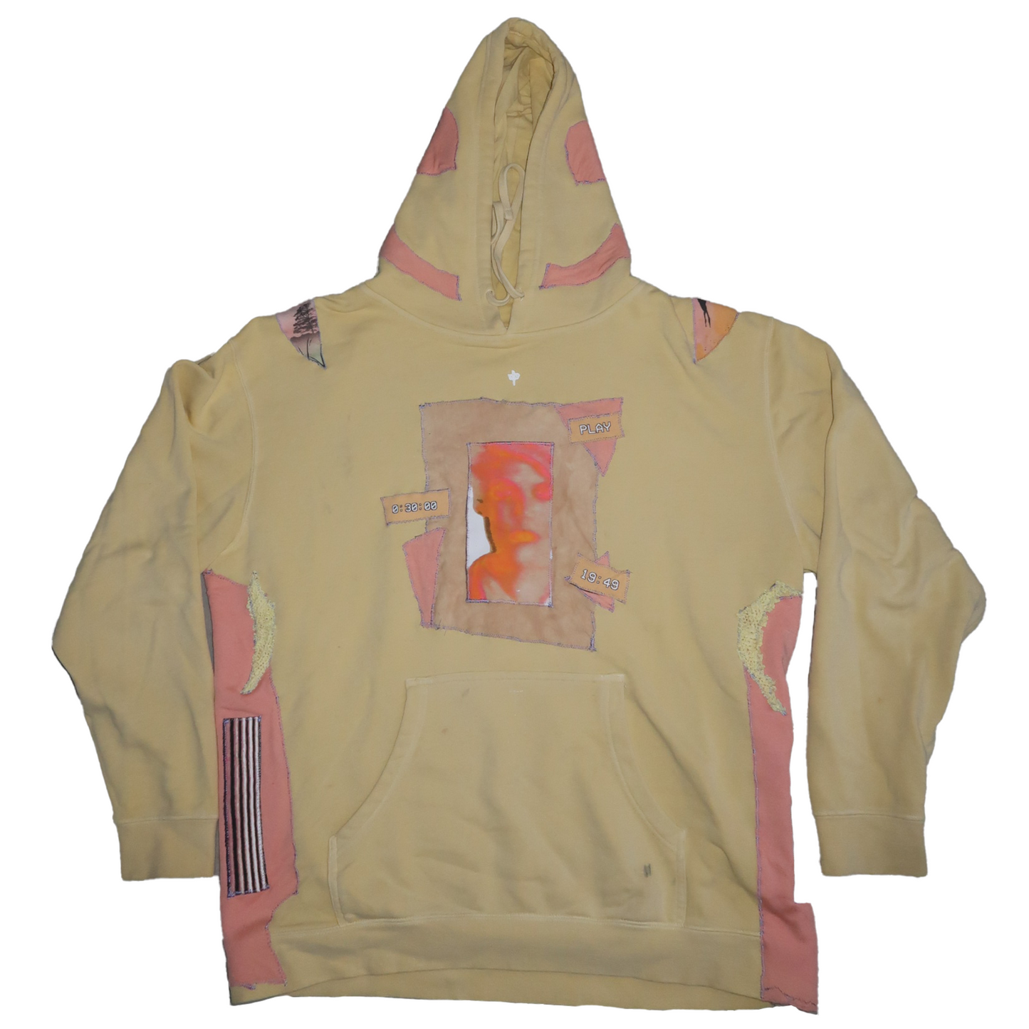 banana peach smile hoodie